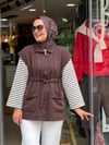 9000 KAHVE ÇİZGİLİ TUNİK