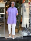 9697 DANTELLİ GÖMLEK MOR