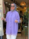 9697 DANTELLİ GÖMLEK MOR