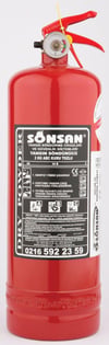 SÖNSAN KURU KİMYEVİ TOZLU YANGIN SÖNDÜRME CİHAZI 2 Kg.