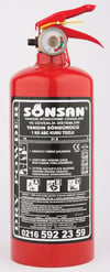Sönsan Kuru Kimyevi Tozlu Yangın Söndürme Cihazı 1 Kg