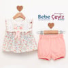 BABY ROSE Nakışlı Çıtır Şort Tunik Takım 