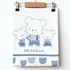 EKE BABY Sister Bear Penye Desenli Battaniye