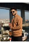 Bisiklet Yaka Oversize Şardonlu Basic Erkek Sweatshirt %95 PAMUK 9901