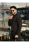 Polo Yaka Oversize Sweatshirt Yarım Fermuar Sweatshirt Oversıze-9921