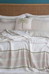 Apricitas Home Cali Olive Çift Kişilik %100 Pamuk Nevresim Takımı ve Yatak Örtüsü Seti