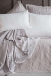 Apricitas Home Serene Gri %100 Pamuk Nevresim Takımı, Battaniye ve Yatak Örtüsü Seti
