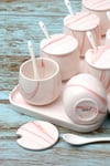 Arow TR-3014 Linda Pembe 25 Parça Porselen Baharat Takımı