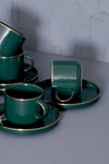 Arow x Pink and More TR-3076 12 Parça 6 Kişilik Porselen Nescafe Fincan Takımı