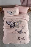 Clasy Daisy Love Somon Tek Kişilik Genç %100 Pamuk Nevresim Takımı