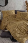 Clasy Merit Hardal Tek Kişilik %100 Pamuk Yorgan Seti 155*215 cm