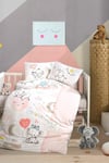 Clasy Sweet Dreams Pudra %100 Pamuk Bebek Nevresim Takımı