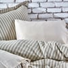 Ecocotton Ala Yeşil Çift Kişilik %100 Organik Pamuk Keten Nevresim Takımı