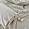 Ecocotton Ala Yeşil Çift Kişilik %100 Organik Pamuk Keten Nevresim Takımı