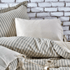 Ecocotton Ala Yeşil Çift Kişilik %100 Organik Pamuk Keten Nevresim Takımı