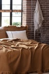Ecocotton Dina Kahve Çift Kişilik %100 Organik Pamuk Pike/Yatak Örtüsü