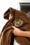 Ecocotton Farah Yeşil/Kahve %100 Organik Pamuk 10 Parça Aile Bornoz Seti M-L