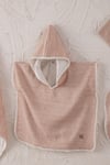 Ecocotton Hasna Terra 2-5 Yaş %100 Organik Pamuk Keten Melanj 4' lü Bebek Panço Seti