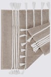 Ecocotton Karnella Bej %100 Organik Pamuk Banyo Paspası 60 x 100 cm