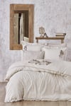 Ecocotton Masal Bej Çift Kişilik %100 Organik Pamuk Nevresim Takımı