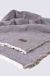 Ecocotton Muna Yeşil/Antrasit Çift Kişilik %100 Organik Pamuk Inject Yatak Örtüsü