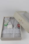 Ecocotton Racer Gri 11/12 Yaş Organik Çocuk Bornoz