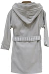 Ecocotton Racer Gri 11/12 Yaş Organik Çocuk Bornoz
