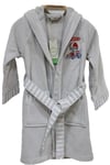 Ecocotton Racer Gri 11/12 Yaş Organik Çocuk Bornoz