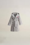 Ecocotton Racer Gri 3/4 Yaş Erkek %100 Organik Pamuk Çocuk Bornoz