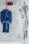 Ecocotton Racer Gri 7/8 Yaş Organik Çocuk Bornoz