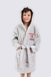 Ecocotton Racer Gri 9/10 Yaş Organik Çocuk Bornoz