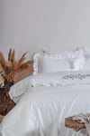 Ecocotton Vanya Krem Çift Kişilik %100 Organik Pamuk Nevresim Takımı
