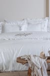 Ecocotton Vanya Krem Çift Kişilik %100 Organik Pamuk Nevresim Takımı