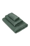 Green Black Anisa Yeşil %100 Pamuk Jakarlı 3 Parça Hamam Havlu Seti
