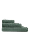 Green Black Anisa Yeşil %100 Pamuk Jakarlı 3 Parça Hamam Havlu Seti