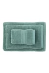 Green Black Arina Yeşil %100 Pamuk 3 Parça Air Twist Havlu/Hamam Seti