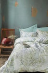 İssimo Home Occale Green Çift Kişilik %100 Pamuk Saten Nevresim Takımı