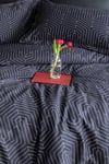 İssimo Home Strada Black Çift Kişilik %100 Pamuk Saten Nevresim Takımı