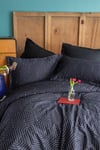 İssimo Home Strada Black Çift Kişilik %100 Pamuk Saten Nevresim Takımı