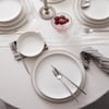 Kütahya Porselen Crest Platin Fileli 24 Parça 6 Kişilik Bone Yemek Takımı