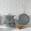 Nehir Galaxy Ceramic Gri 7 Parça Tencere Seti