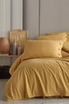Novella Home Monarch Hardal Tek Kişilik %100 Pamuk Yıkamalı Nevresim Takımı