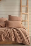 Novella Home Monarch Kahve Tek Kişilik %100 Pamuk Yıkamalı Nevresim Takımı