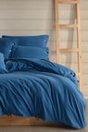 Novella Home Monarch Lacivert Tek Kişilik %100 Pamuk Yıkamalı Nevresim Takımı