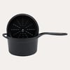 Pot Art Mat Siyah Yuvarlak Döküm Sos Tencere 18 cm 2,5 lt