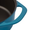 Pot Art Parlak Mavi Derin Döküm Tencere 28 cm 5,6 lt