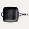 Potart Mat Siyah Kare Döküm Izgara Tava 26 cm