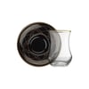 Sandro Moreno 1898 Davinci Siyah 12 Parça 6 Kişilik Çay Seti 150 ml