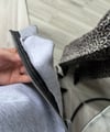 Kadın 3 İplik Şardonlu Kalın Polarlı Sweatshirt Leopar Nakışlı Fermuar Tasarımlı Oversize Sweatshirt