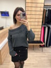 Antrasit Degaje Yaka Fitilli Kazak